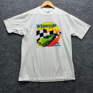 Vintage Winston West 200 T-Shirt Men's Size L Hanes Graphic Racing Tee